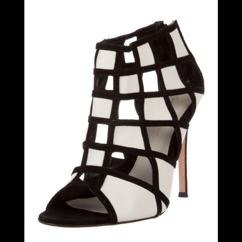 Gianvito Rossi Colorblock Pattern Sandals